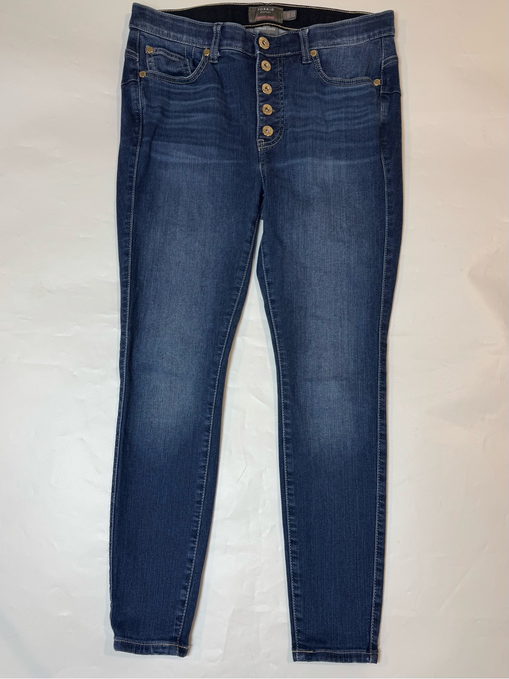 Torrid Bombshell Skinny Jeans Womens 10S  WStretch High Rise 1708